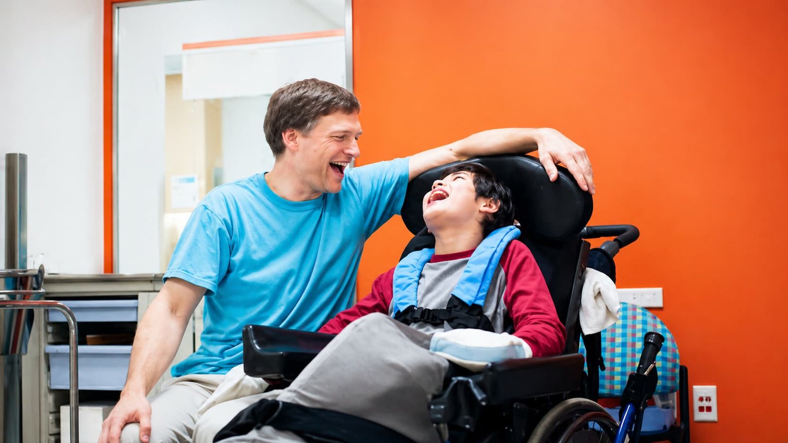 Caregiver assisting elderly person
